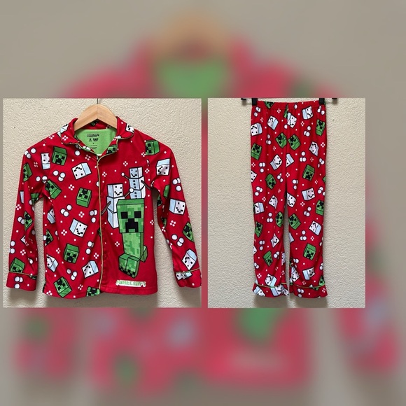 Boy’s Minecraft Holiday Theme Pajama Set Size- Small - Picture 1 of 8